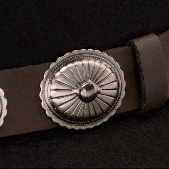 Charlie One Horse Black Hat with Silver Embellishments High Desert - Picture 7 of 11